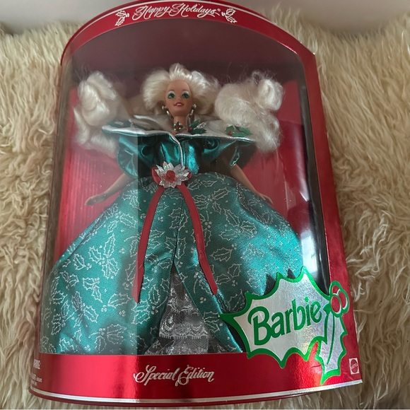 1995 Vintage NIB Happy Holidays Limited Edition Barbie - Picture 3 of 12